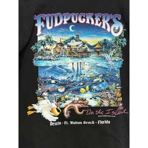 Fudpucker's Dream Series T-shirt Mens Black Short Sleeve Vintage 90s Fudpucker